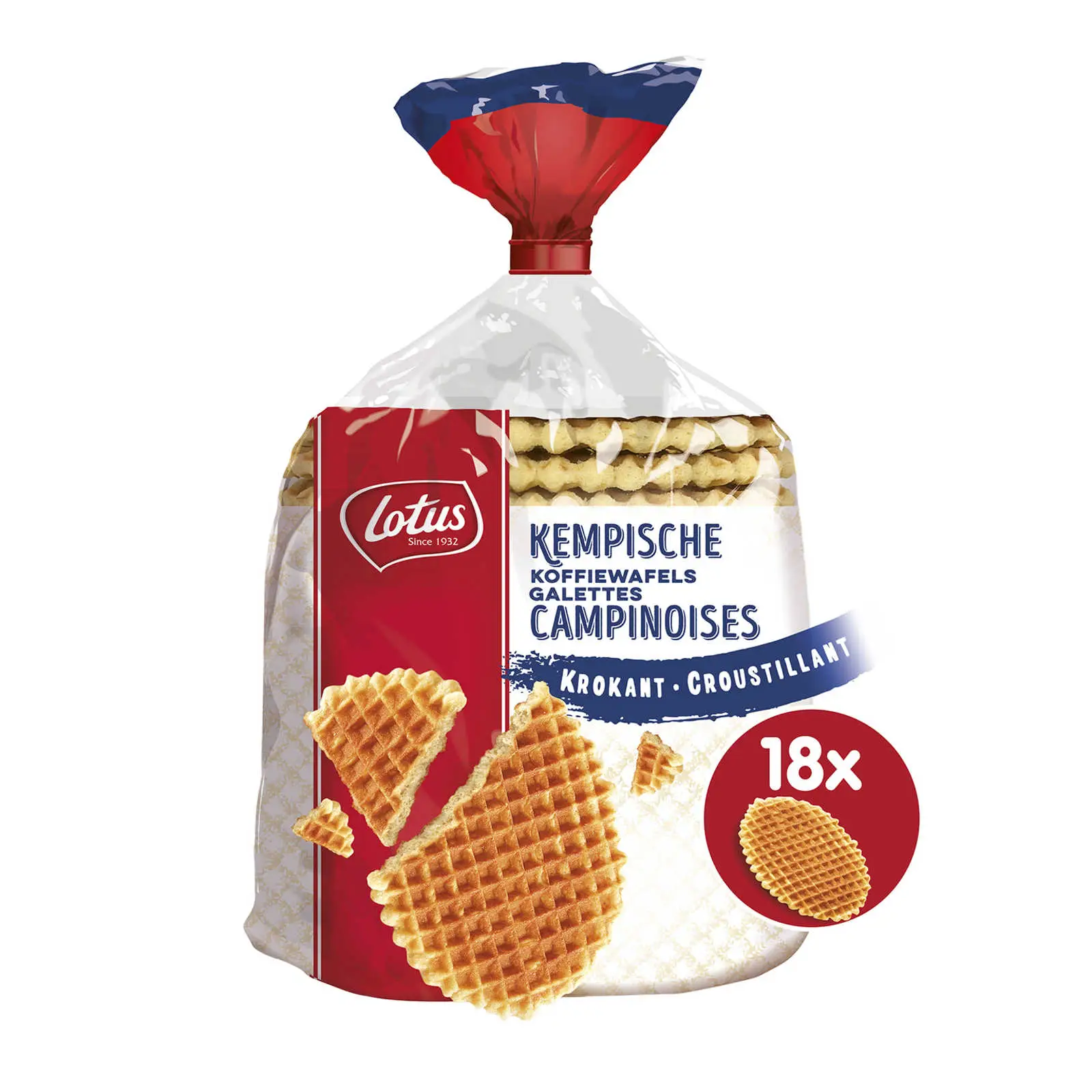 Galletas Lotus | Barquillos de café belgas 18 unidades | Galletas Lotus | Galletas belgas | 15,8 onzas en total