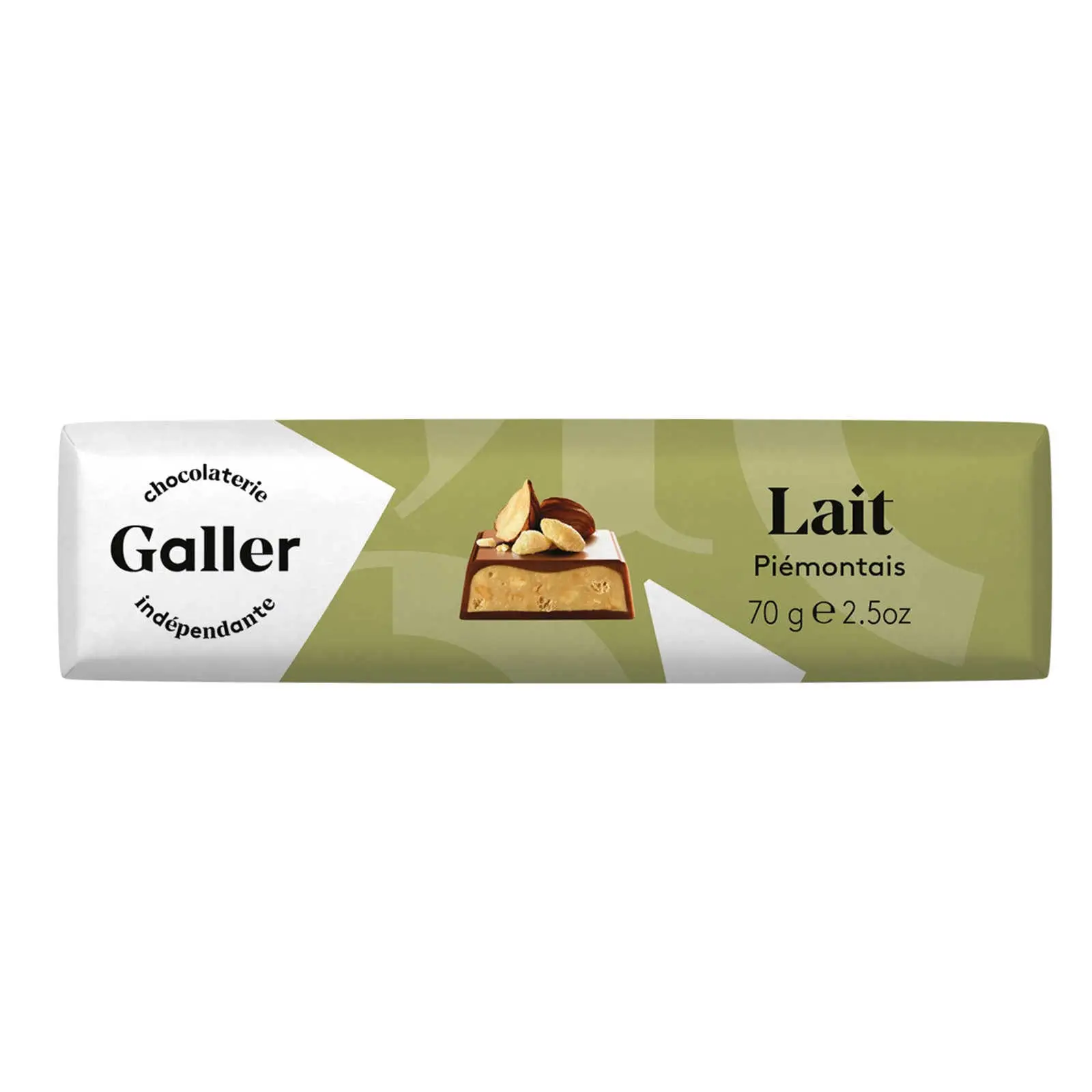 Chocolate Galler Bélgica | Lait Piémontais | Galler Chocolatier | Chocolate Belga | 2,4 onças no total