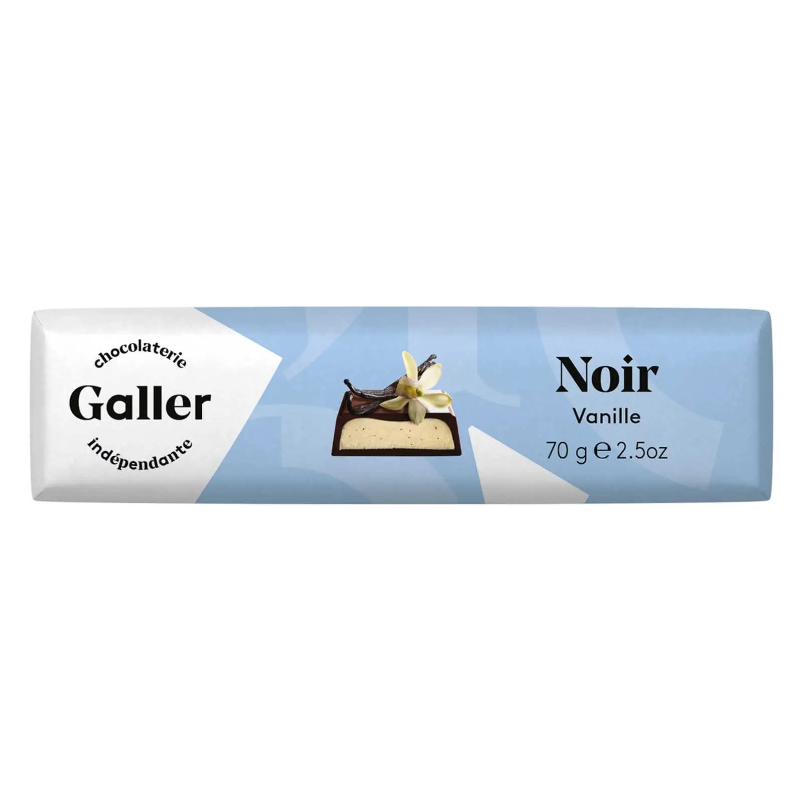Chocolate Galler Bélgica | Noir Baunilha  | Galler Chocolatier | Chocolate Belga | 2,4 onças no total