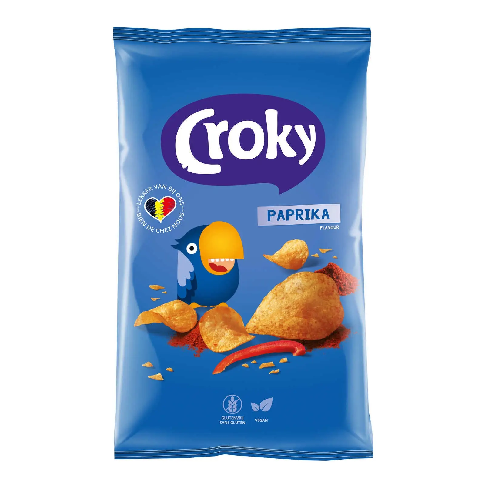 Croky Chips | Paprika Flavour | Croky Crisps | Croky | 7 Ounce Total