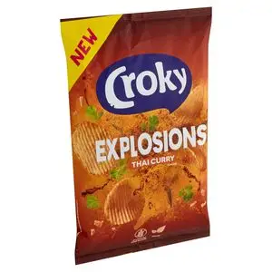 Croky Chips | Explosions Thai Curry Flavour 1 | Croky Crisps | Croky | 5,2 Ounce Total - Image 2