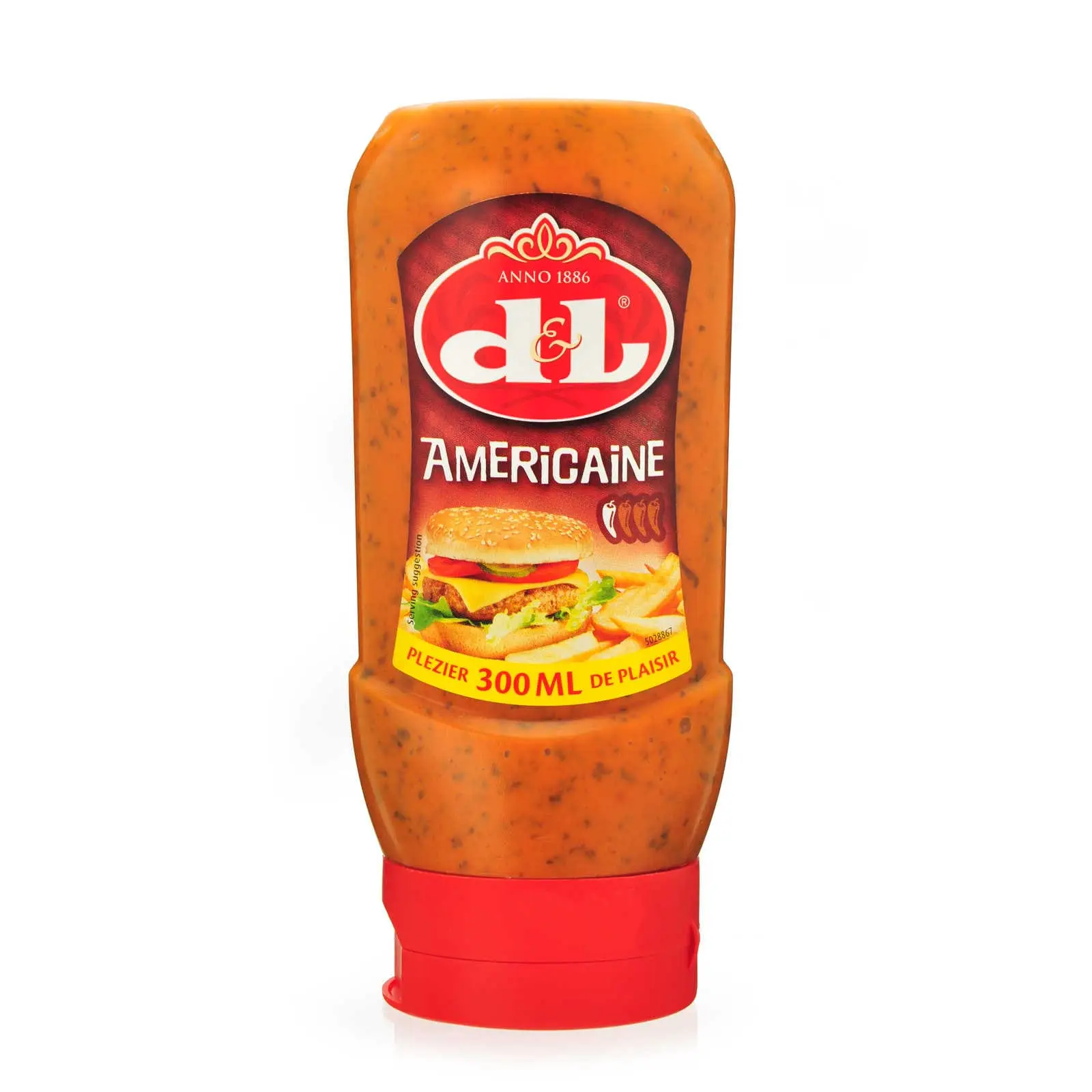 Salsa Devos Lemmens | Americaine 300 ml | Devos Lemmens | Salsa belga | 10,5 onzas en total