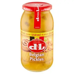 Molho Devos Lemmens | Pickles Belgas 550 ml | Devos Lemmens | Molho Belga | 19,4 onças no total - Image 2