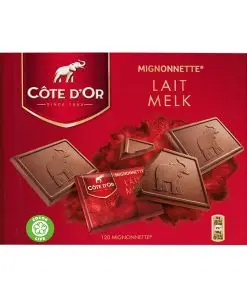 Chocolate Belga Côte D Or | Pralinés Côte D'Or Mignonnette Chocolate de Leite 120 Unidades | Chocolates Côte D'Or | Chocolates Belgas Fabricados na Bélgica Côte D'Or | 42,3 Onças no Total