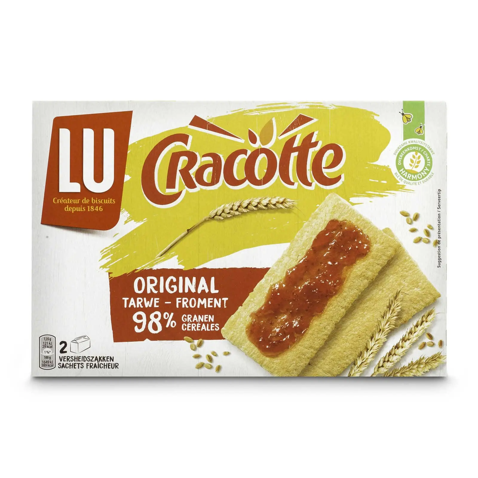 Biscuits Lu | Lu Wheat Original | Biscuits Lu | Biscuits belges | 8,8 onces au total