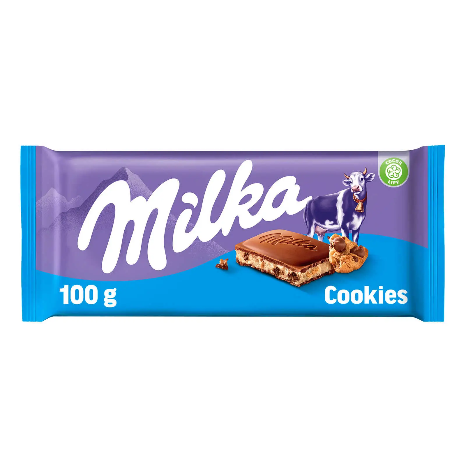 Chocolate Milka | Tablette com biscoitos | Barras Milka | Doces Milka | 3,5 onças no total