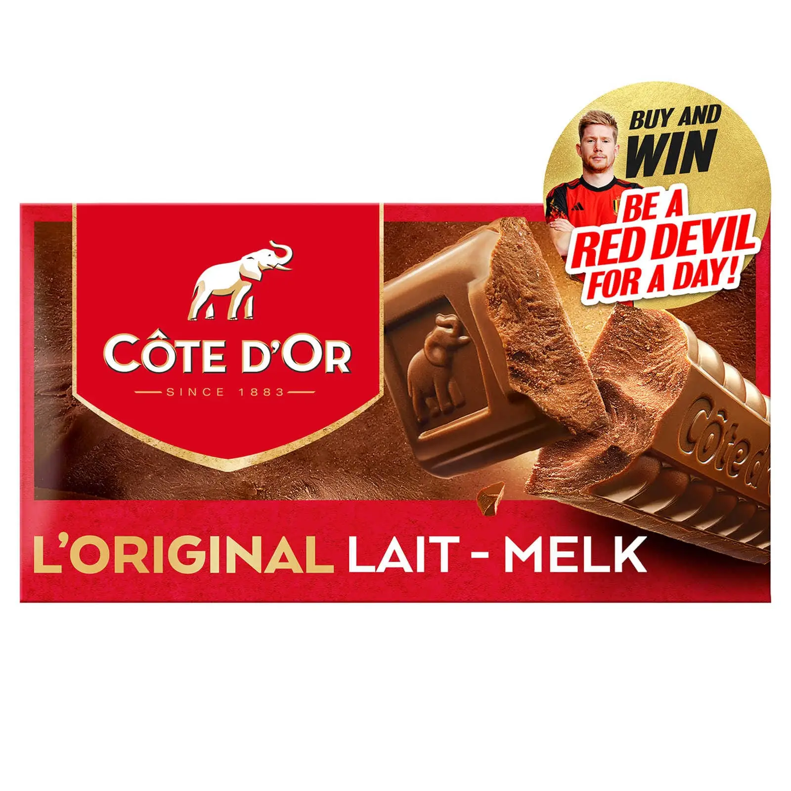 Chocolate Belga Côte D Or | Tabuleiro de Chocolate de Leite L'Original  | Chocolates Côte D'Or | Chocolates Belgas Fabricados na Bélgica Côte D'Or | 14,1 Onças no Total