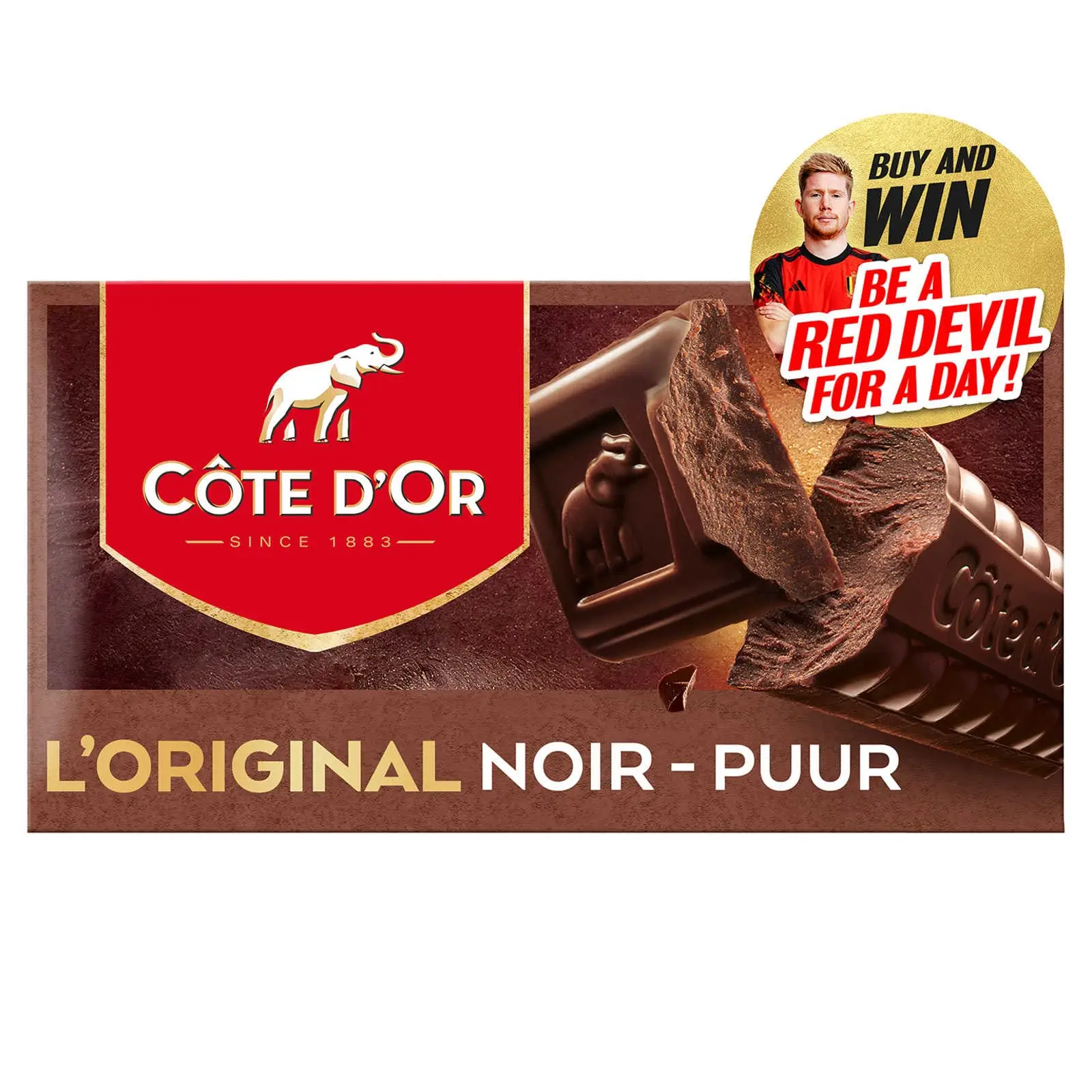 Chocolate Belga Côte D Or | Tabuleiro de Chocolate Negro L'Original | Chocolates Côte D'Or | Chocolates Belgas Fabricados na Bélgica Côte D'Or | 14,1 onças no total