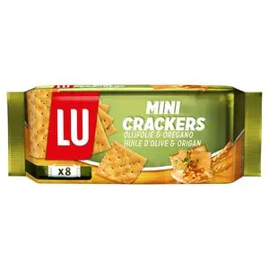 Biscuits Lu | Mini crackers à l'huile d'olive et à l'origan 8 paquets | Biscuits Lu | Biscuits belges | 8,8 onces au total – Image 2