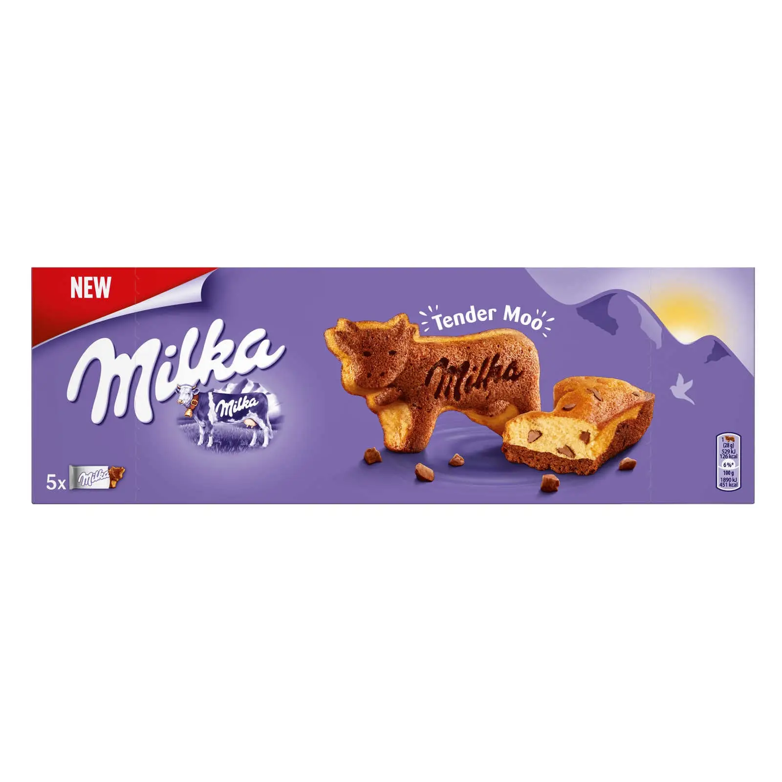 Milka Chocolate Candy | Tender Moo 5 Cakes 1 | Milka Bars | Milka Candy | 4,9 Ounce Total