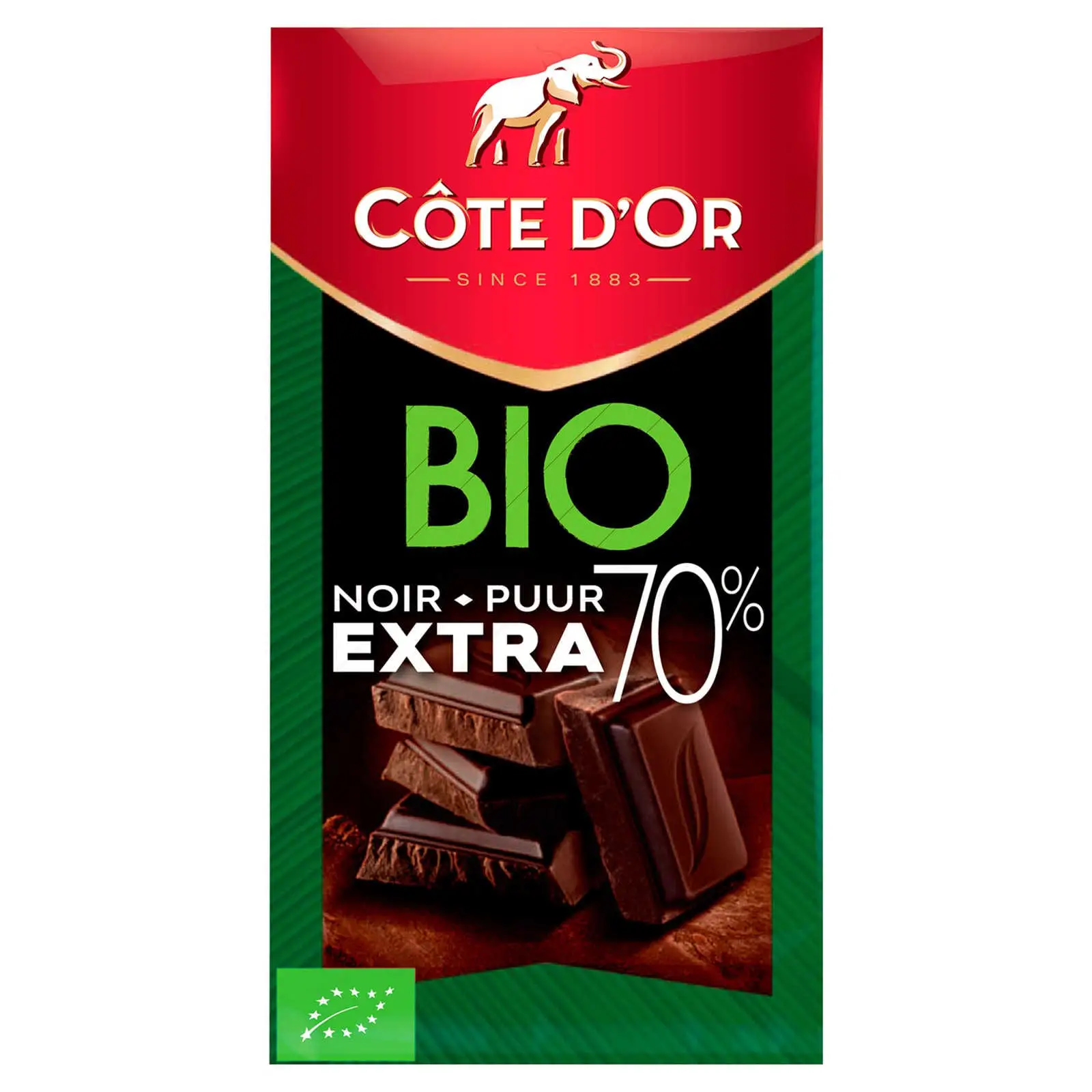 Côte D Or Belgische Schokolade | Bio-Zartbitterschokolade Extra Dark 70 % | Côte D'Or Chocolates | Belgische Schokolade, hergestellt in Belgien Côte D'Or | 5,2 Unzen insgesamt