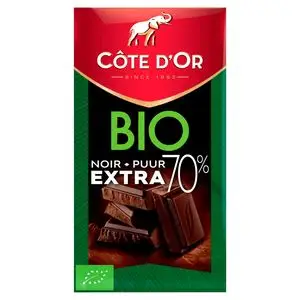 Côte D Or Belgische Schokolade | Bio-Zartbitterschokolade Extra Dark 70 % | Côte D'Or Chocolates | Belgische Schokolade, hergestellt in Belgien Côte D'Or | 5,2 Unzen insgesamt – Bild 2