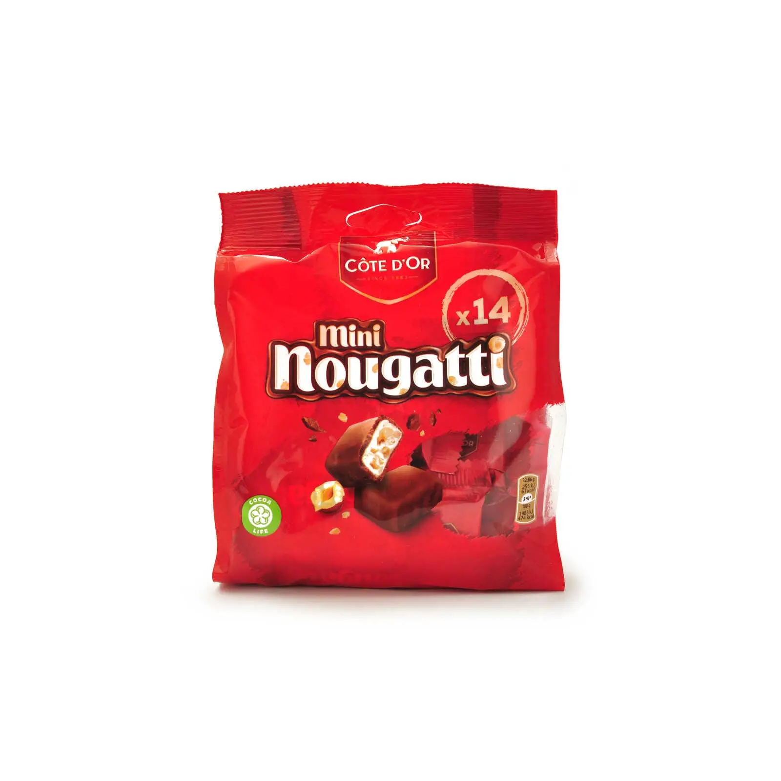 Côte D Or Belgian Chocolate | Côte D'Or Nougatti Mini Milk Chocolate Bars | Côte D'Or Chocolates | Belgian Chocolates Made In Belgium Côte D'Or | 6,3 Ounce Total