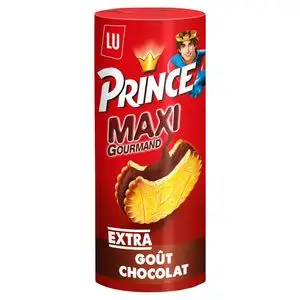 Lu Cookies | Prince Maxiourmand Extra Chocolate Flavor | Lu Biscuits | Belgian Cookies | 8,8 Ounce Total - Image 2