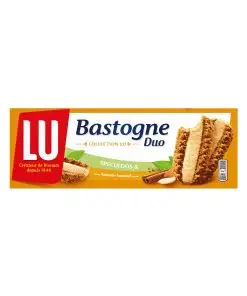 Lu Cookies | Bastogne Cookies Speculoos Duo Marzipan | Lu Biscuits | Belgian Cookies | 9,1 Ounce Total
