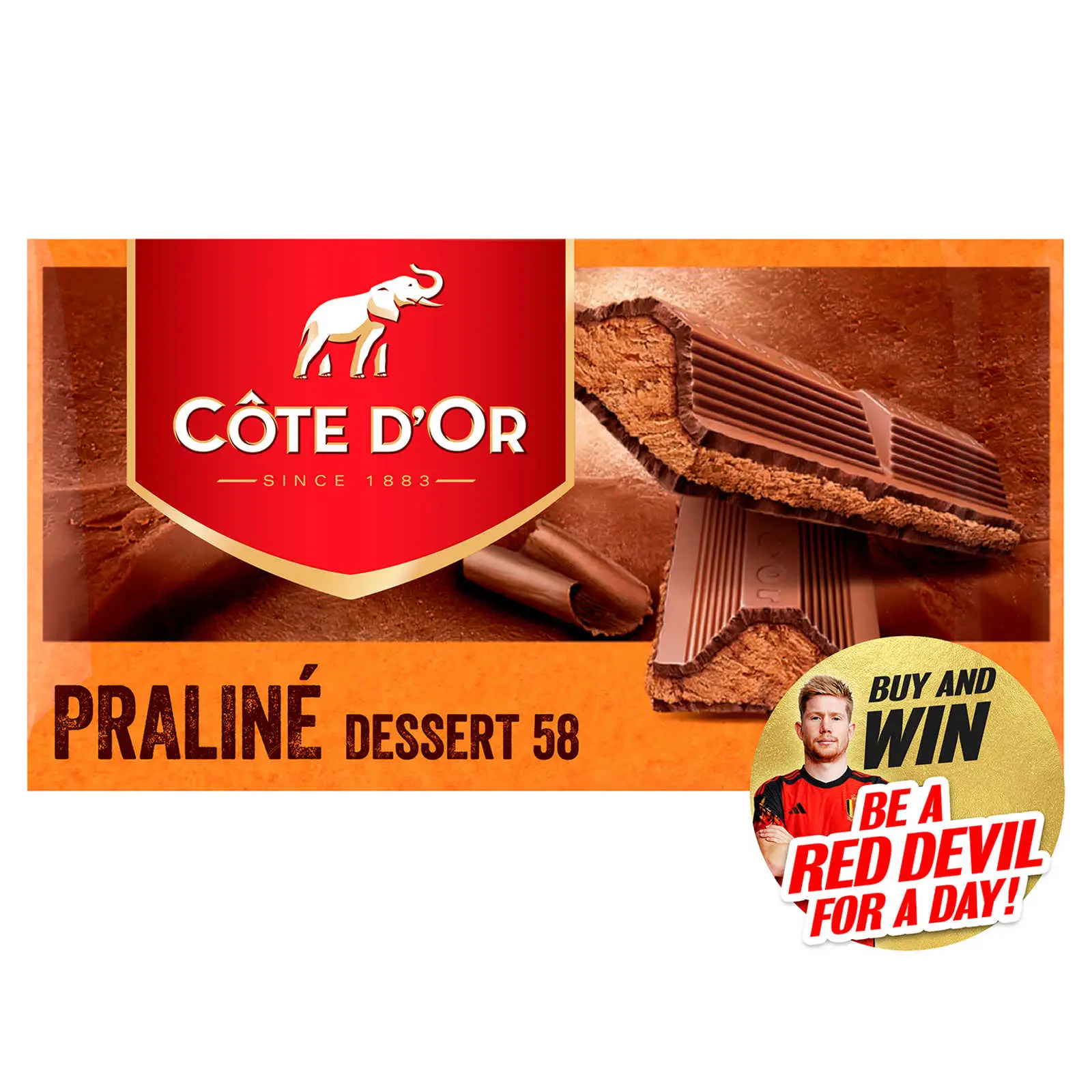 Côte D Or Belgische Schokolade | Pralinen-Milchschokoladentafel Pralinen-Dessert 58 | Côte D'Or Schokoladen | Belgische Schokoladen, hergestellt in Belgien Côte D'Or | Insgesamt 7 Unzen
