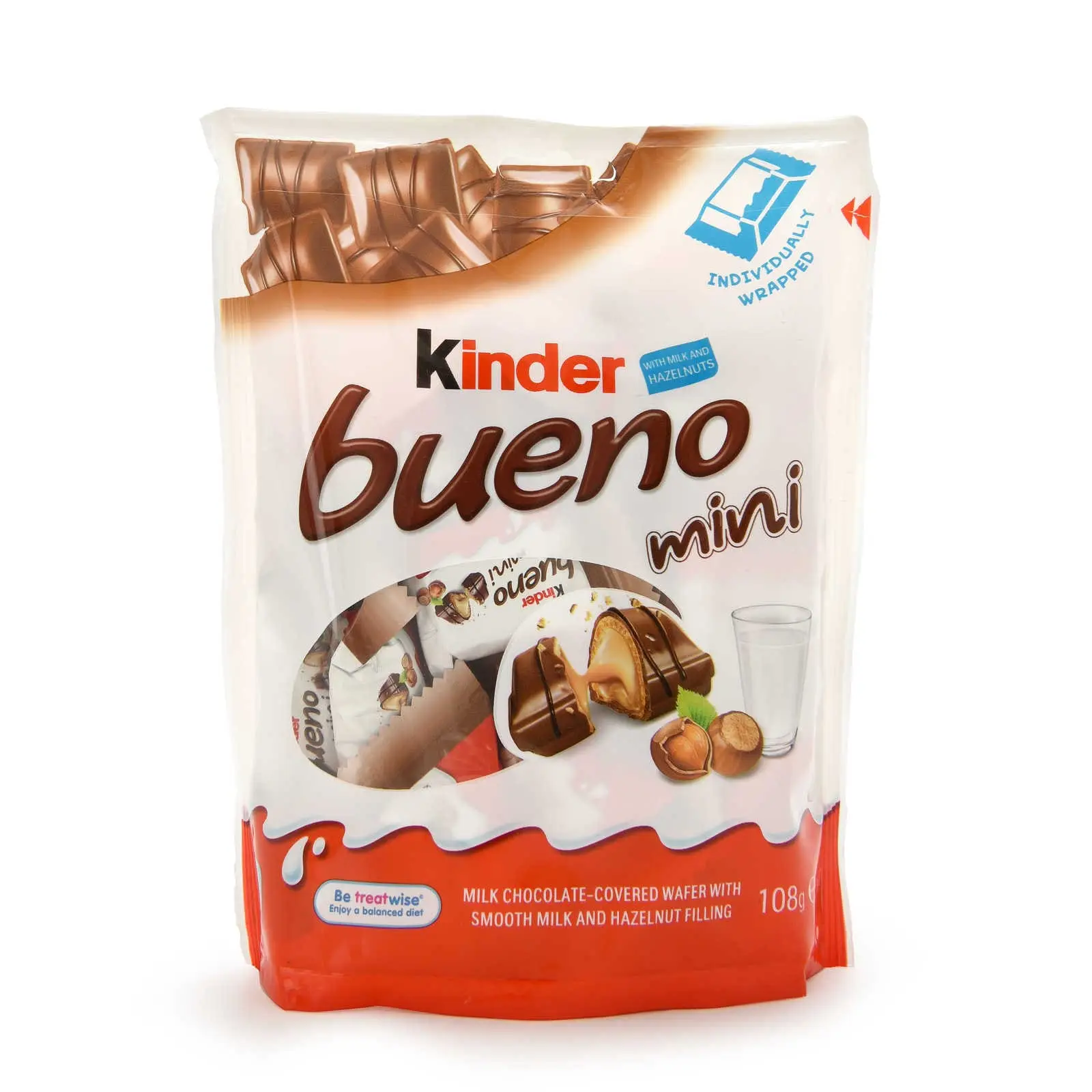 Kinder Chocolate | Kinder Bueno Mini | Kinder Bars | Kinder Chocolate Bars | 3,8 Ounce Total