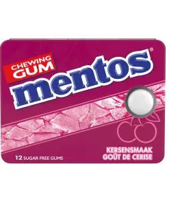 Mentos Kaugummi | Kaugummi mit Kirschgeschmack | Mentos Kaugummi | Mentos Bonbons | 0,6 Unzen insgesamt