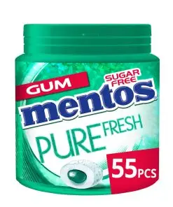 Mentos Kaugummi | Kaugummi Dark Fresh Wintergreen 55 Stück | Mentos Kaugummi | Mentos Süßigkeiten | 3,8 Unzen insgesamt