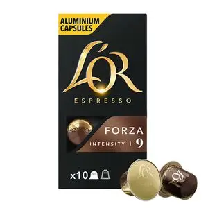 Cápsulas de café L'Or | Cápsulas de café Espresso Forza Intensidade 9 - 10 unidades | Cápsulas de café expresso L'Or | Cápsulas de café expresso L'Or | 1,8 onças no total - Image 2
