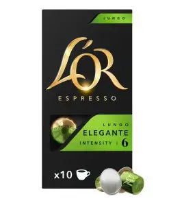 L'Or Coffee Pods | Coffee Capsules Lungo Elegante Intensity 6 Nespr | L'Or Espresso Capsules | L'Or Espresso Pods | 1,8 Ounce Total
