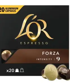 L'Or Coffee Pods | Coffee Pods S Espresso Forza Intensity 9 Nespr | L'Or Espresso Capsules | L'Or Espresso Pods | 3,6 Ounce Total
