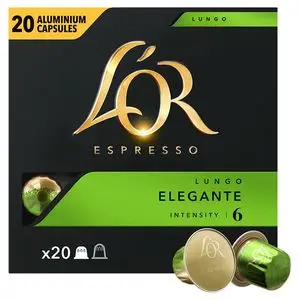 L'Or Coffee Pods | Coffee Capsules Lungo Elegante Intensity 6 Nespr * Compatible 20 Pcs. | L'Or Espresso Capsules | L'Or Espresso Pods | 3,6 Ounce Total - Image 2