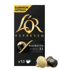 L'Or Coffee Pods | Coffee Capsules Espresso Ristretto Intensity 11 Nespr | L'Or Espresso Capsules | L'Or Espresso Pods | 1,8 Ounce Total