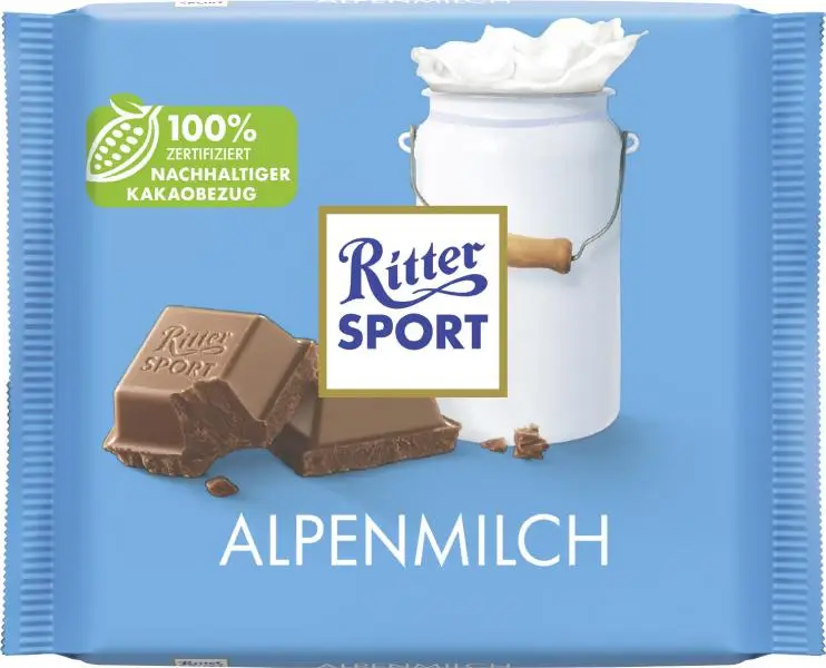 Chocolate Ritter Sport | Ritter Sport Colorful Variety Alpine Milk | Chocolate Ritter | Barras de chocolate alemãs | 3,5 onças no total