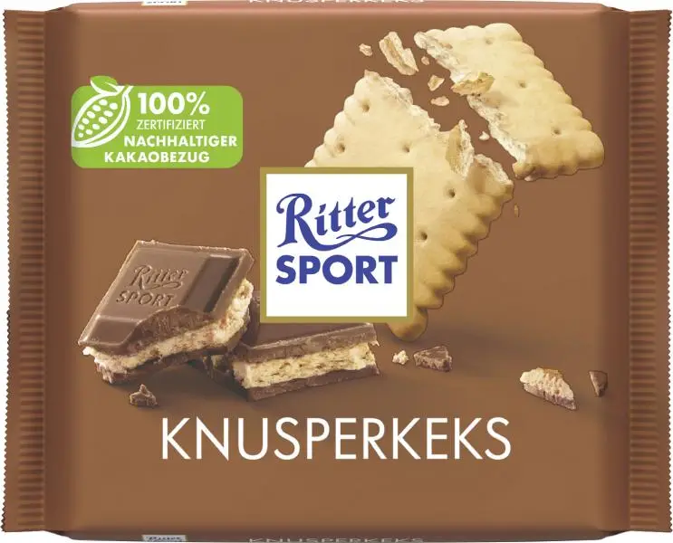 Chocolate Ritter Sport | Biscoito crocante colorido Ritter Sport | Chocolate Ritter | Barras de chocolate alemãs | 3,5 onças no total