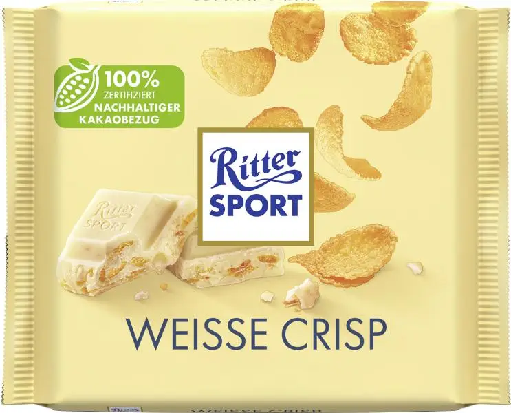 Chocolate Ritter Sport | Ritter Sport With & Crisp | Chocolate Ritter | Barras de chocolate alemãs | 3,5 onças no total