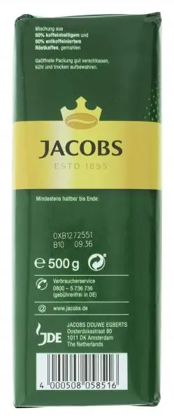Café Jacobs | Café filtre Jacobs Krönung Balance | Café Jacobs | Jacobs Kronung | 17,6 onces au total – Image 2