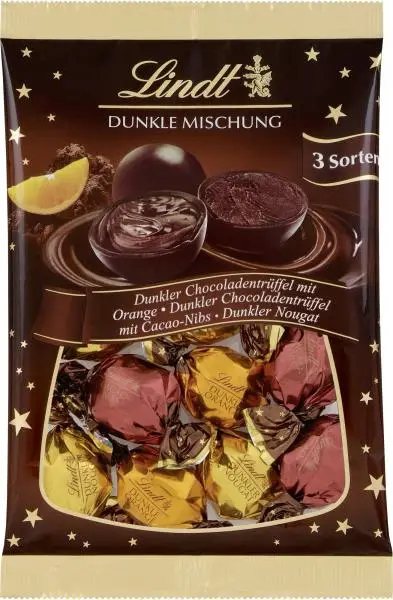 Barras de chocolate Lindt | Lindt Balls Dark Mixture | Chocolate Lindt | Chocolate suíço | 5,2 onças no total
