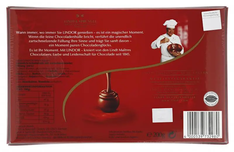 Barras de chocolate Lindt | Lindor Milk | Chocolate Lindt | Chocolate suíço | 7 onças no total - Image 2