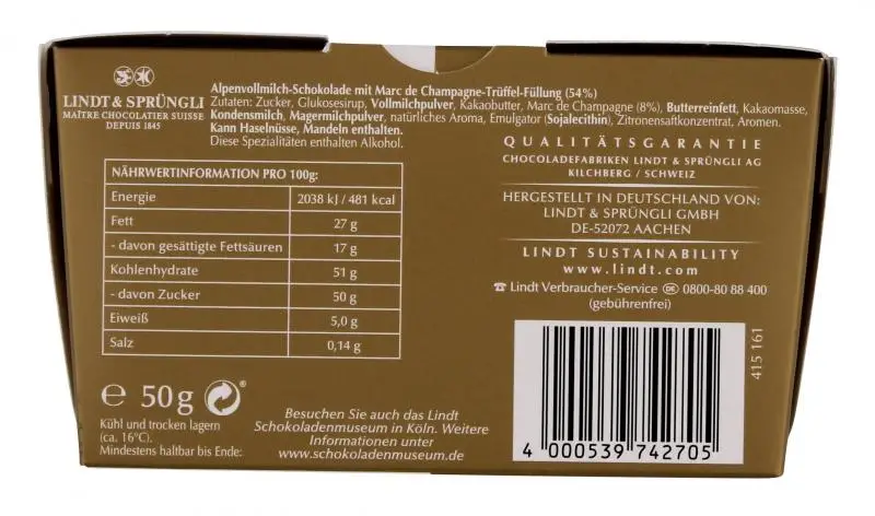 Barras de Chocolate Lindt | Lindt Gold Pieces Champagne Truffle Heart Duo | Chocolate Lindt | Chocolate Suíço | 1,7 Onças no Total - Image 2