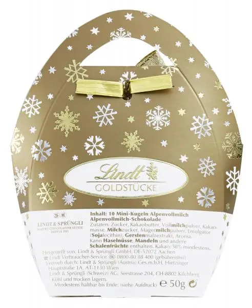 Barras de chocolate Lindt | Lindt Gold Pieces Mini Balls | Chocolate Lindt | Chocolate suíço | 1,7 onças no total - Image 2