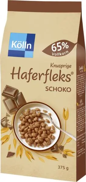 Cereais Kölln | Aveia Crocante com Chocolate Kölln | Muesli Kölln | Musli Kölln | 375 g no total