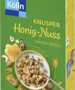 Kölln Cereal | Kölln Crispy Honey Nut Oat Muesli | Kölln Muesli | Kölln Musli | 17,6 onças no total