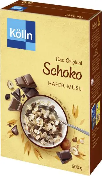 Cereais Kölln | Muesli Chocolate | Muesli Kölln | Musli Kölln | 21,1 onças no total