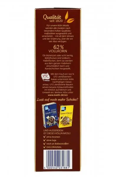 Cereais Kölln | Muesli Chocolate | Muesli Kölln | Musli Kölln | 21,1 onças no total - Image 4