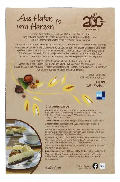Cereais Kölln | Muesli de aveia crocante com chocolate Kölln | Muesli Kölln | Musli Kölln | 21,1 onças no total - Image 3