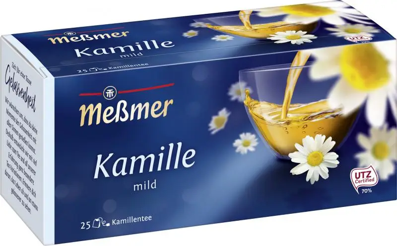 Chá Messmer Alemanha | Chá Messmer Camomila Suave | Messmer Tee | Chá da Alemanha | 37 g no total