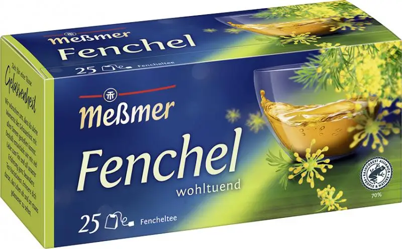 Chá Messmer Alemanha | Meßmer Fennel | Messmer Tee | Chá da Alemanha | 2,6 onças no total