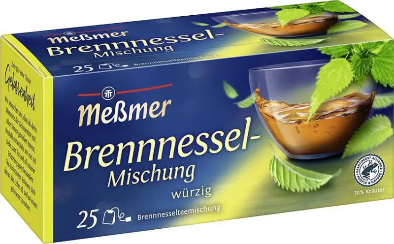 Chá Messmer Alemanha | Meßmer Nettle Blend | Messmer Tee | Chá da Alemanha | 1,7 onças no total
