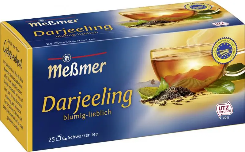 Chá Messmer Alemanha | Messmer Darjeeling | Messmer Tee | Chá da Alemanha | 1,5 onças no total