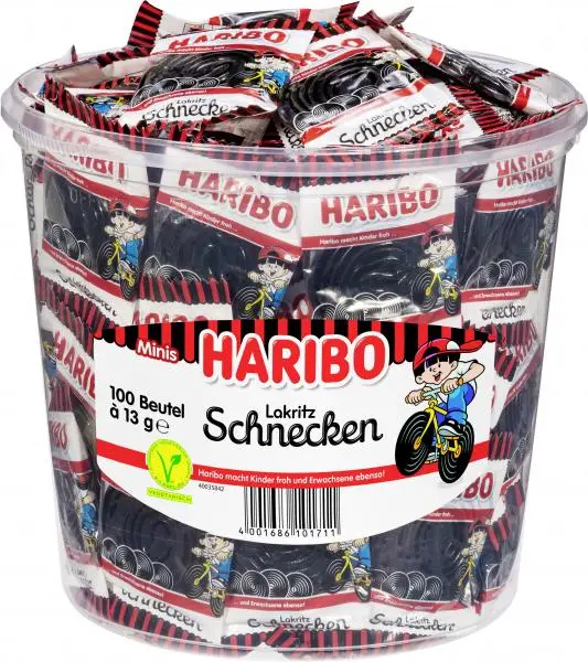 HARIBO Süßigkeiten | HARIBO Lakritzschnecken | HARIBO Gummibärchen | HARIBO Gummibonbons | Insgesamt 35,2 Unzen