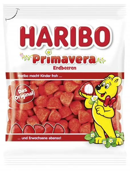 Doces HARIBO | Morangos HARIBO Primavera | Gomas HARIBO | Doces de goma HARIBO | 6,1 onças no total