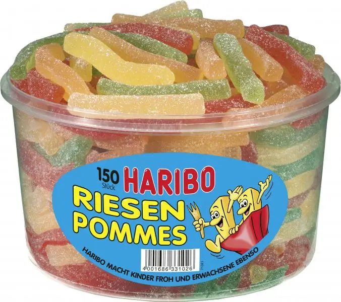 HARIBO Süßigkeiten | HARIBO Riesenchips | HARIBO Gummibärchen | HARIBO Gummibonbons | Insgesamt 42,3 Unzen