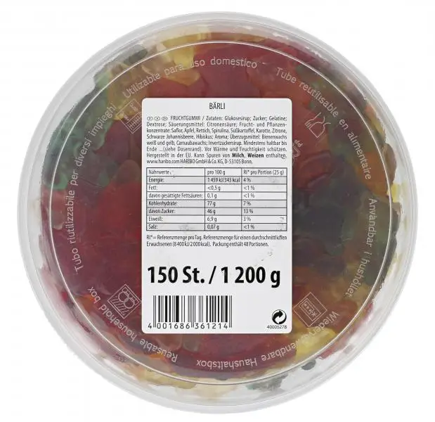 HARIBO Candy | HARIBO Bear Mix | HARIBO Gummies | HARIBO Gummi Candy | 42,3 Ounce Total - Image 2