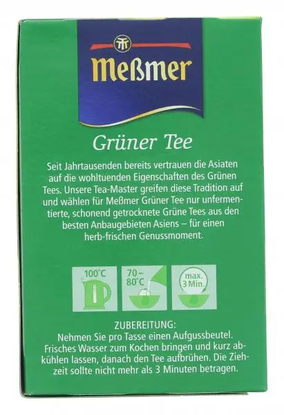 Chá Messmer Alemanha | Meßmer Green Tea | Messmer Tee | Chá da Alemanha | 3 onças no total - Image 2